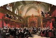 George Hayter, The Trial of Queen Caroline in the House of Lords 1820